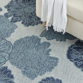Nourison Garden Oasis GOA04 Blue Area Rug 