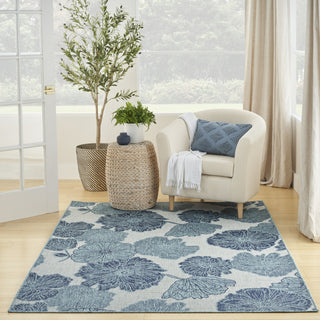 Nourison Garden Oasis GOA04 Blue Area Rug 