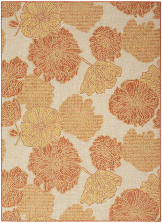 Nourison Garden Oasis GOA04 Coral Area Rug 