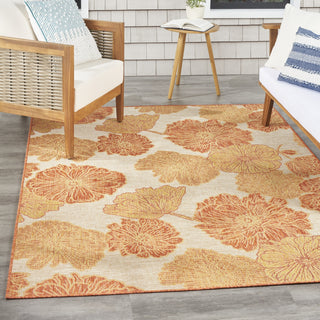 Nourison Garden Oasis GOA04 Coral Area Rug 