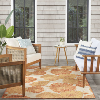 Nourison Garden Oasis GOA04 Coral Area Rug 