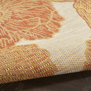 Nourison Garden Oasis GOA04 Coral Area Rug 