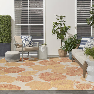 Nourison Garden Oasis GOA04 Coral Area Rug 