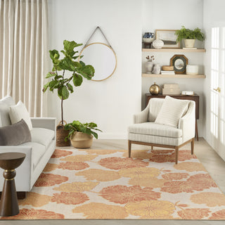 Nourison Garden Oasis GOA04 Coral Area Rug 