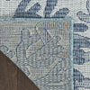 Nourison Garden Oasis GOA05 Blue Area Rug Corner Image