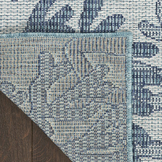 Nourison Garden Oasis GOA05 Blue Area Rug Corner Image