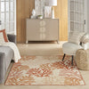 Nourison Garden Oasis GOA05 Coral Area Rug Corner Image