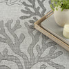 Nourison Garden Oasis GOA05 Grey Area Rug Corner Image