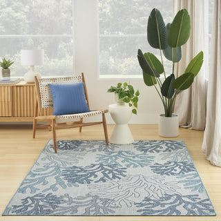 Nourison Garden Oasis GOA05 Blue Area Rug 