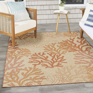 Nourison Garden Oasis GOA05 Coral Area Rug 