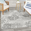 Nourison Garden Oasis GOA05 Grey Area Rug 