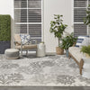 Nourison Garden Oasis GOA05 Grey Area Rug 