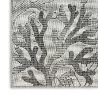 Nourison Garden Oasis GOA05 Grey Area Rug 