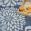 Nourison Garden Oasis GOA06 Navy Area Rug Texture Image