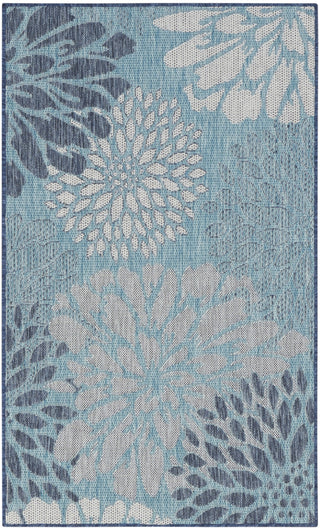 Nourison Garden Oasis GOA06 Navy Area Rug 