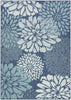 Nourison Garden Oasis GOA06 Navy Area Rug 