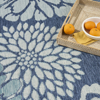 Nourison Garden Oasis GOA06 Navy Area Rug 