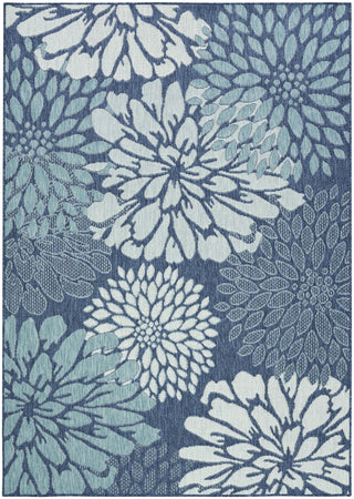 Nourison Garden Oasis GOA06 Navy Area Rug 