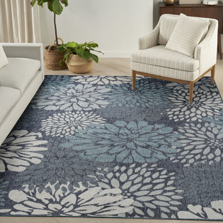 Nourison Garden Oasis GOA06 Navy Area Rug 