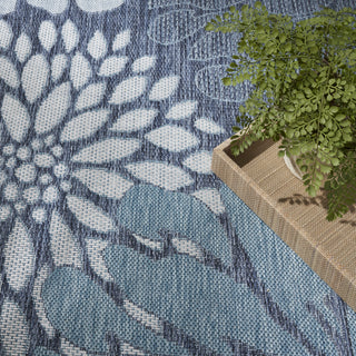 Nourison Garden Oasis GOA06 Navy Area Rug 