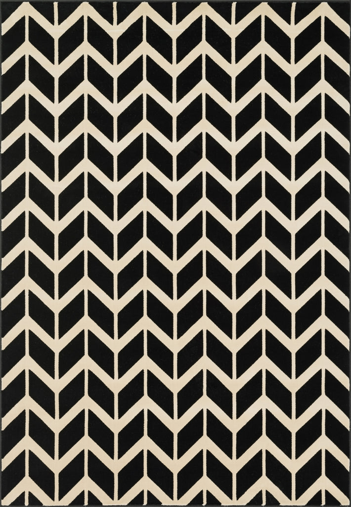 Loloi Goodwin GW-03 Black / Ivory Area Rug main image