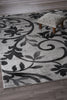 LR Home Grace 81131 Gray/Black Area Rug Lifestyle Image Feature