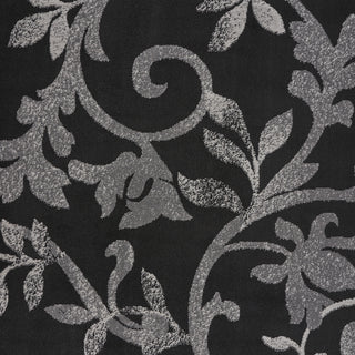 LR Resources Grace 81132 Black Area Rug Lifestyle Image Feature