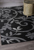 LR Resources Grace 81132 Black Area Rug Lifestyle Image Feature