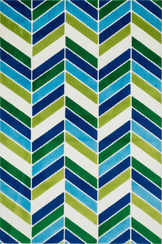 Loloi Gracie HGE01 Ivory / Blue Area Rug main image