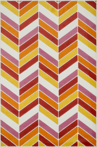 Loloi Gracie HGE01 Ivory / Pink Area Rug Main