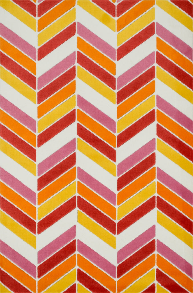 Loloi Gracie HGE01 Ivory / Pink Area Rug main image