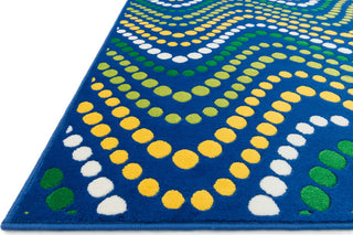 Loloi Gracie HGE02 Blue / Multi Area Rug Corner Shot