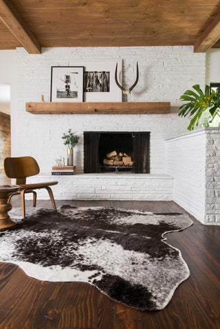 Loloi Grand Canyon GC-03 Ivory / Charcoal Area Rug Room Shot Feature