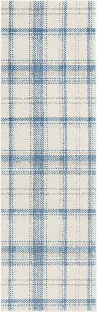 Nourison Grafix GRF03 Ivory Blue Area Rug Main Image