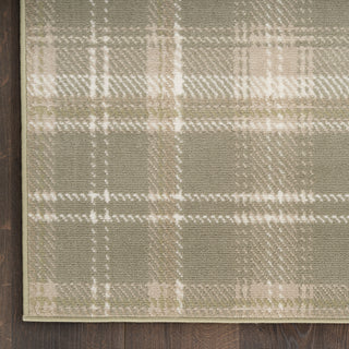 Nourison Grafix GRF03 Olive Area Rug Corner