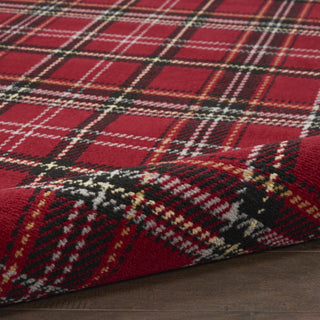 Nourison Grafix GRF03 Red Area Rug Corner Image