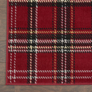 Nourison Grafix GRF03 Red Area Rug Detail Image
