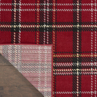 Nourison Grafix GRF03 Red Area Rug Corner Image
