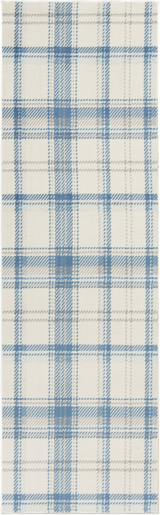 Nourison Grafix GRF03 Ivory Blue Area Rug Main Image