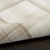Nourison Grafix GRF03 Ivory Blue Area Rug Corner Image