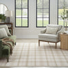 Nourison Grafix GRF03 Ivory Blue Area Rug Room Image Feature