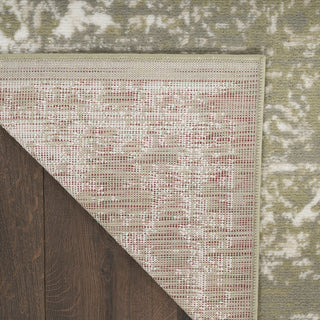 Nourison Grafix GRF14 Olive Area Rug Corner Image