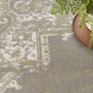 Nourison Grafix GRF14 Olive Area Rug Corner Image
