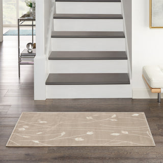 Nourison Grafix GRF15 Beige Area Rug Corner Image