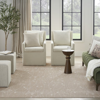 Nourison Grafix GRF15 Beige Area Rug Room Image Feature