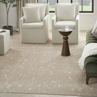 Nourison Grafix GRF15 Beige Area Rug Corner Image