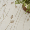 Nourison Grafix GRF15 Ivory Beige Area Rug Corner Image