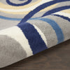 Nourison Grafix GRF21 Grey Area Rug Corner Image