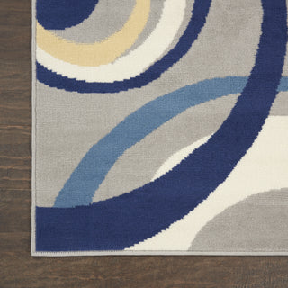 Nourison Grafix GRF21 Grey Area Rug Detail Image