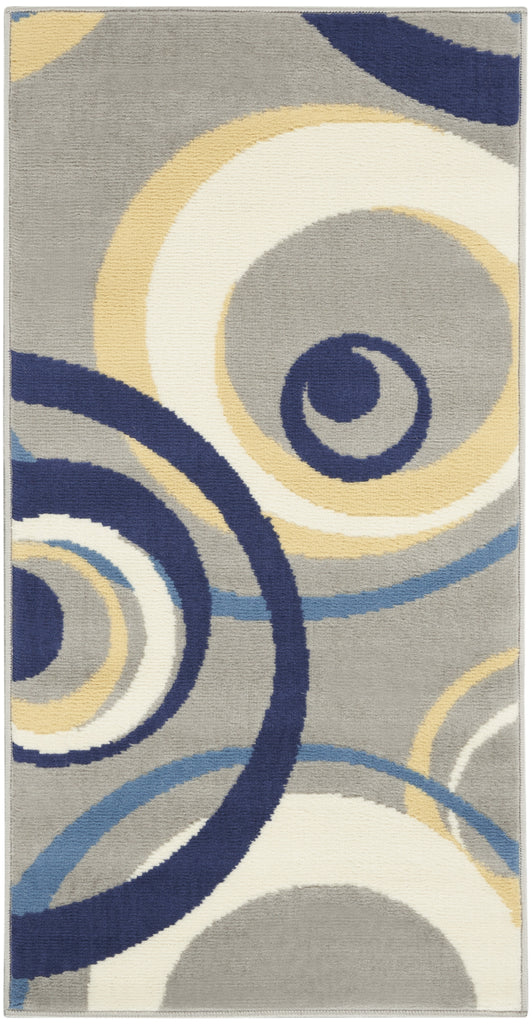 Nourison Grafix GRF21 Grey Area Rug main image
